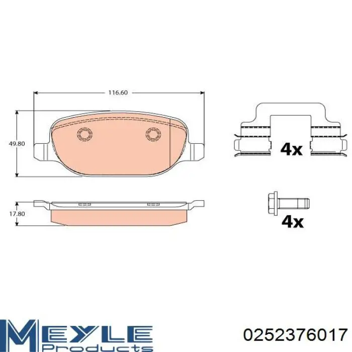 Купити 3063700210 JP Group Задні колодки