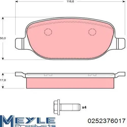 Задні гальмівні колодки 3063700210 JP Group
