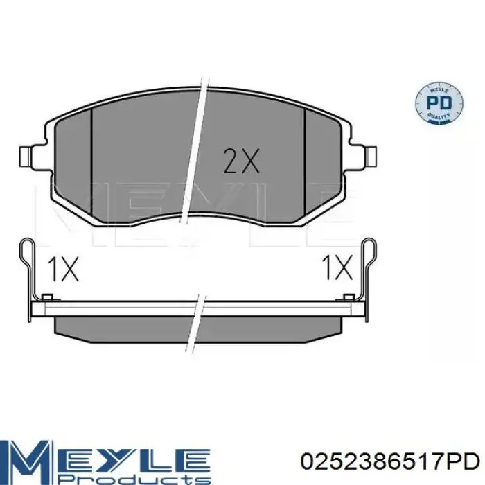 Купити B111280 Denckermann Колодки гальмівні передні, дискові