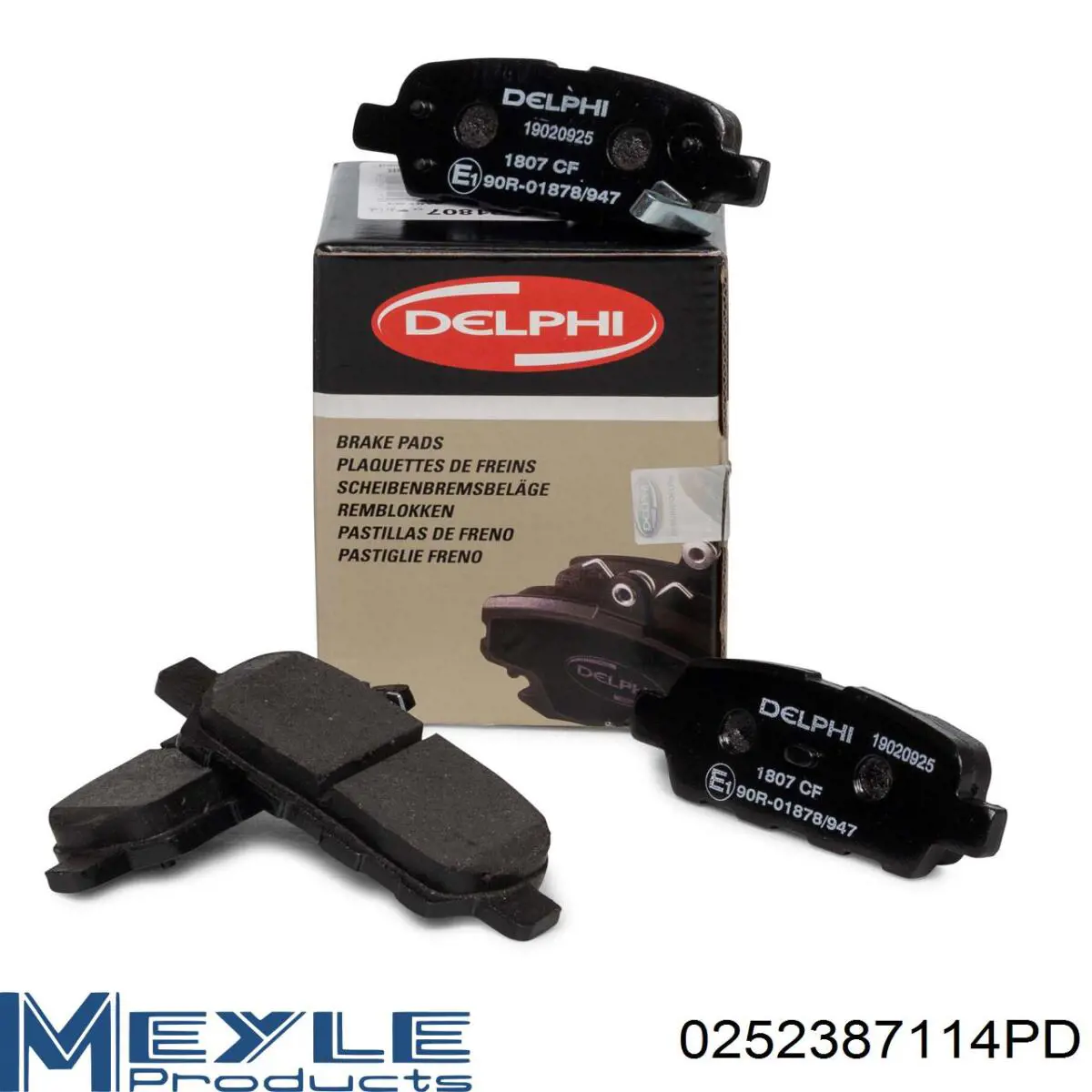 Задні гальмівні колодки Meyle 0252387114PD ціна, від 19.34 USD