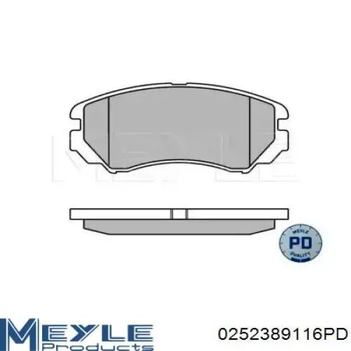 Колодки гальмівні передні, дискові на Hyundai Elantra XD