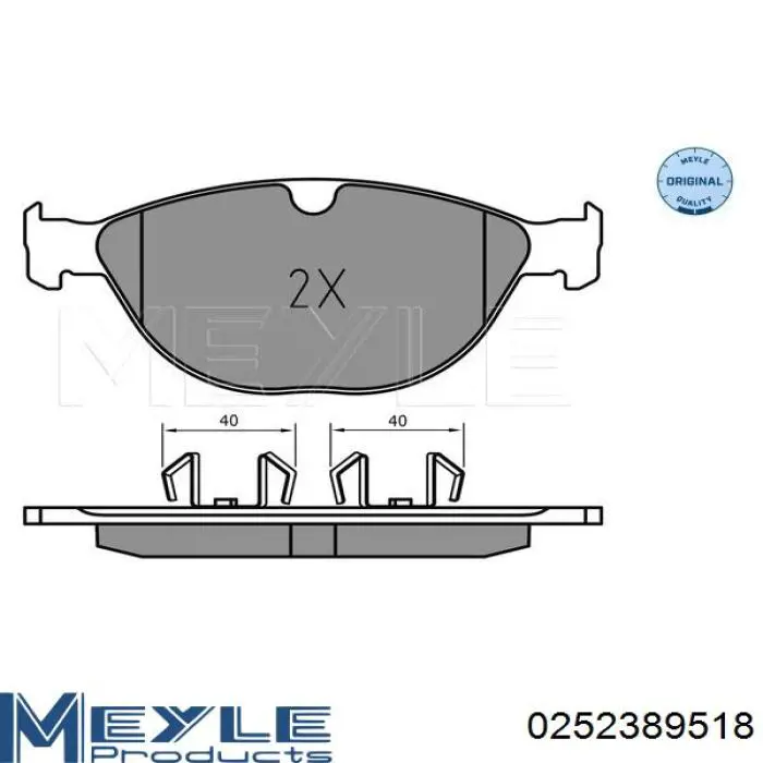 Купити C2D3801 Jaguar Колодки гальмівні передні, дискові