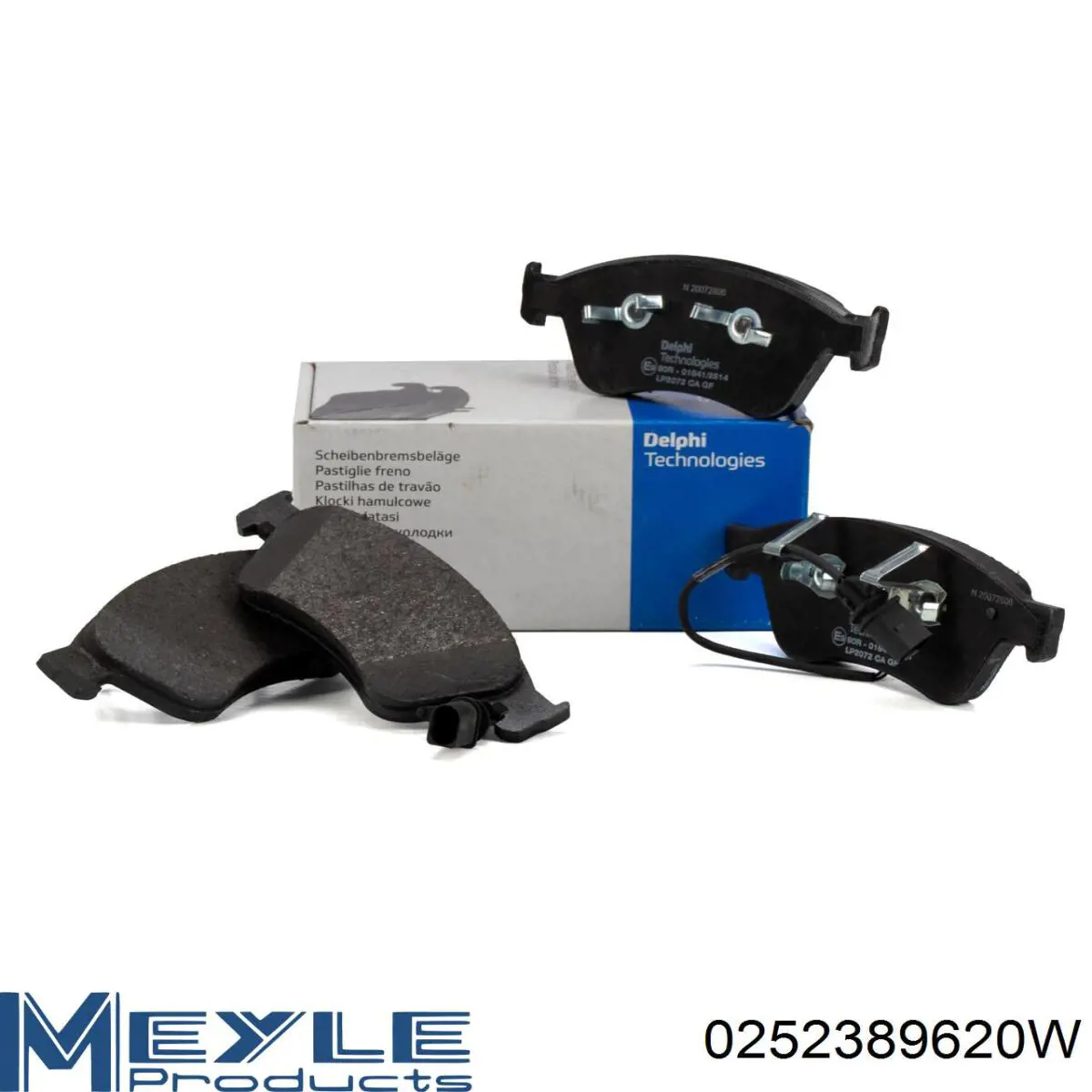 Передні тормозні колодки 0252389620PD Meyle