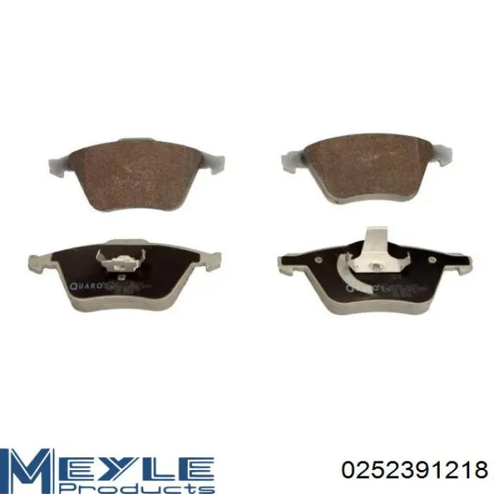 Гальмівні колодки Meyle 0252391218 ціна, від 43.75 USD