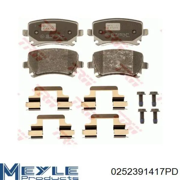 Задні дискові колодки Meyle 0252391417PD