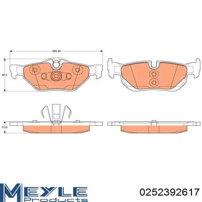 Задні гальмівні колодки VALEO 302413 ціна, від 28.34 USD