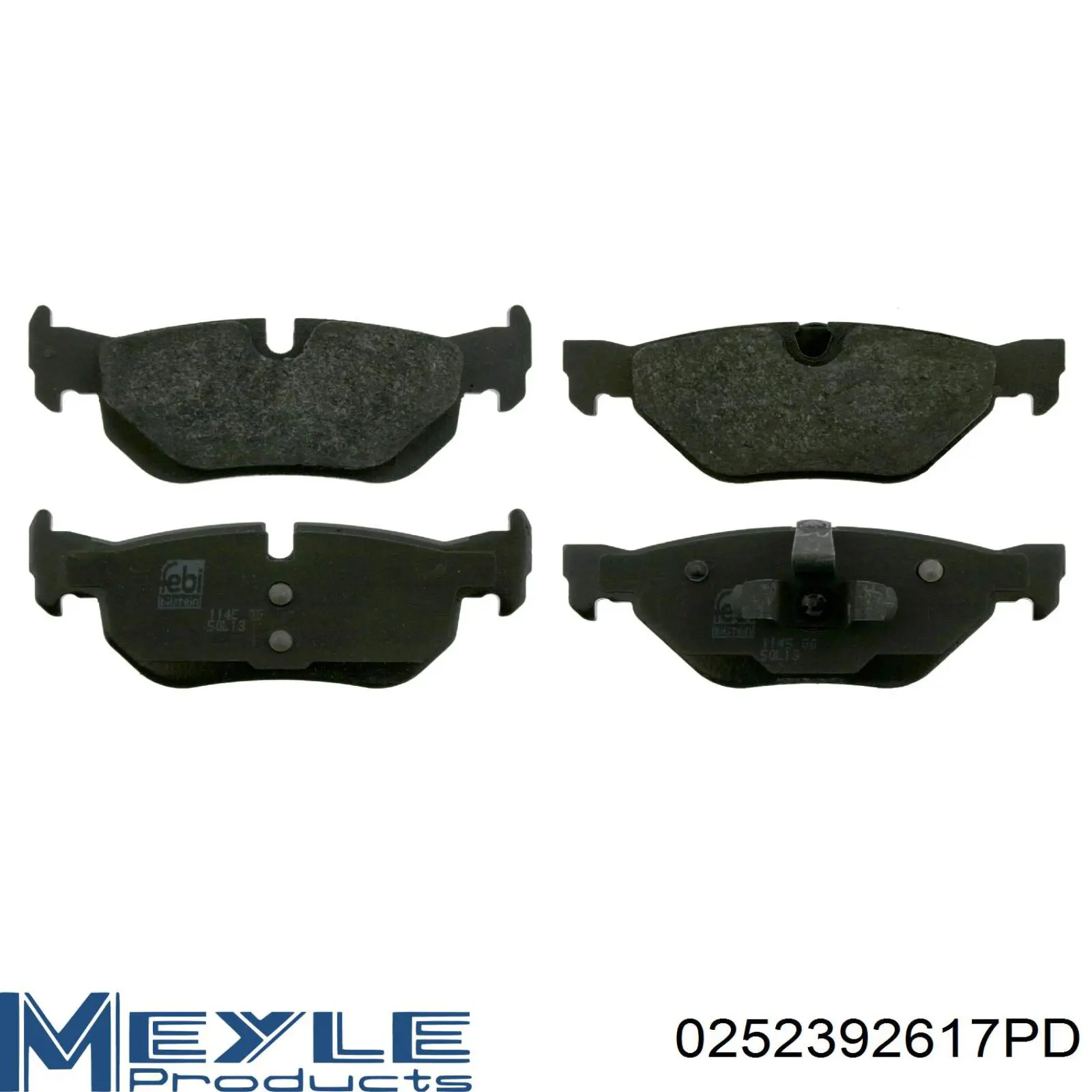 Купити 0252392617PD Meyle Задні колодки