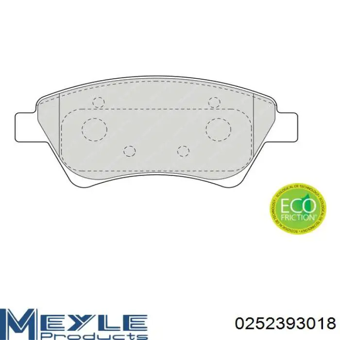 Гальмівні колодки Meyle 0252393018 ціна, від 23.46 USD