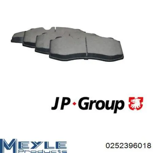 0252396018 Meyle Передні гальмівні колодки
