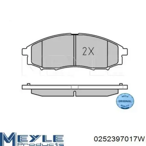 Передні тормозні колодки 41080VK126 Nissan/Infiniti