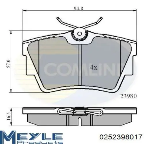 9199262 Opel Колодки гальмівні задні, дискові