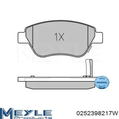 Купити 1016050258 Geely Колодки гальмівні передні, дискові