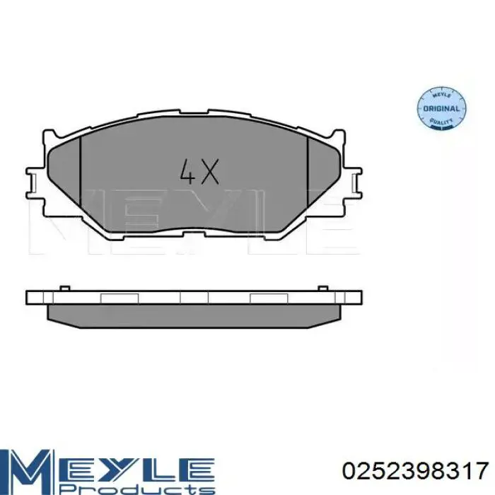 Передні тормозні колодки GK1088 CTR