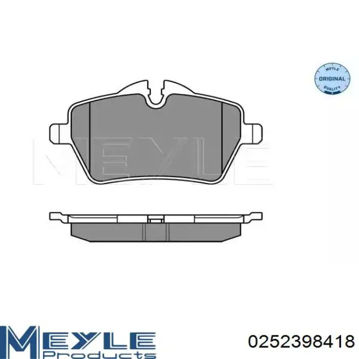 Передні тормозні колодки 252398418 Meyle