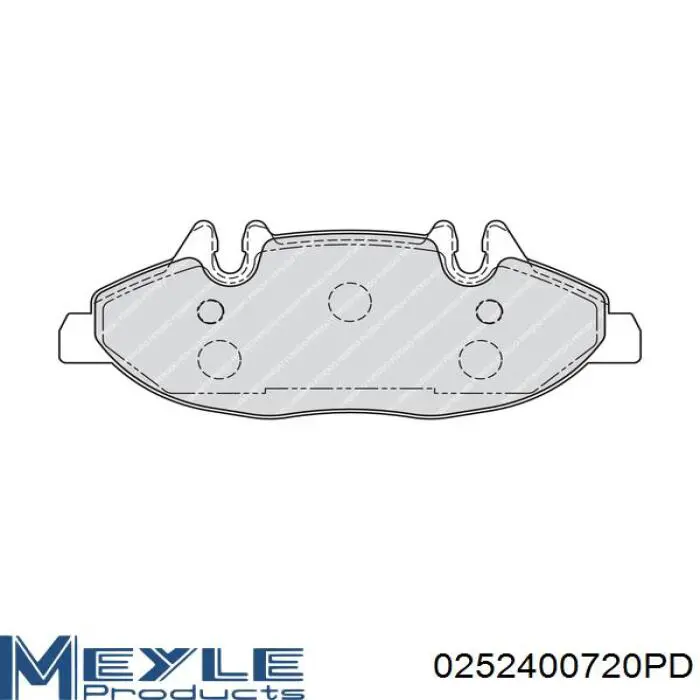 Передні тормозні колодки 0252400720PD Meyle