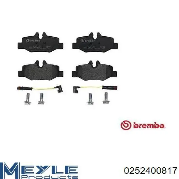 Задні гальмівні колодки C2M025ABEP ABE