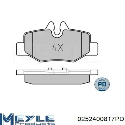 Задні дискові колодки ABE C2M025ABEP