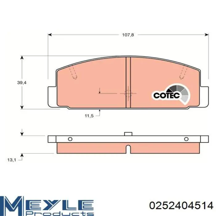 Задні дискові колодки Mazda GEYC2643Z