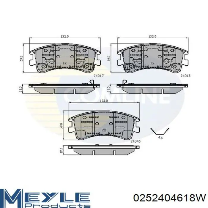 RD3323DB3310 Rider Передні гальмівні колодки