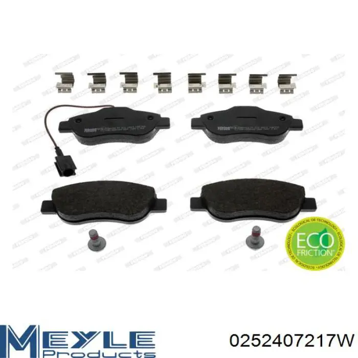Гальмівні колодки Meyle 0252407217W ціна, від 16.32 USD