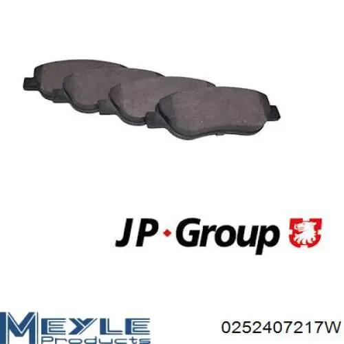 Передні тормозні колодки 0252407217W Meyle