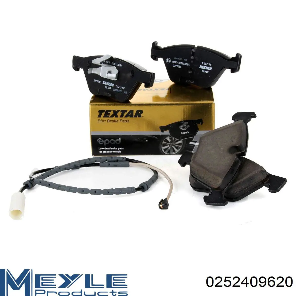 Передні тормозні колодки 0252409620 Meyle