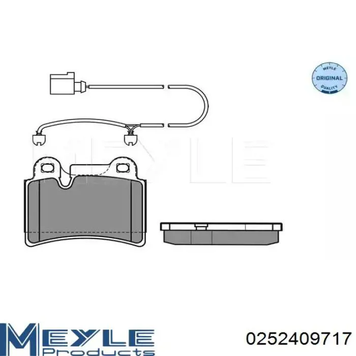 Купити 0252409717 Meyle Задні колодки