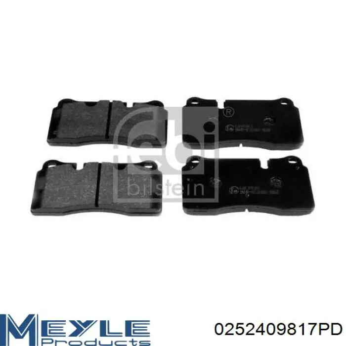 0252409817PD Meyle Передні гальмівні колодки