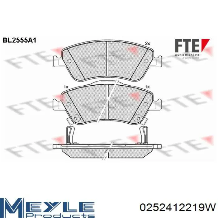Тормозні колодки Febi 116296