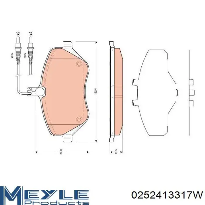 Передні тормозні колодки 573131JC Jurid/Bendix