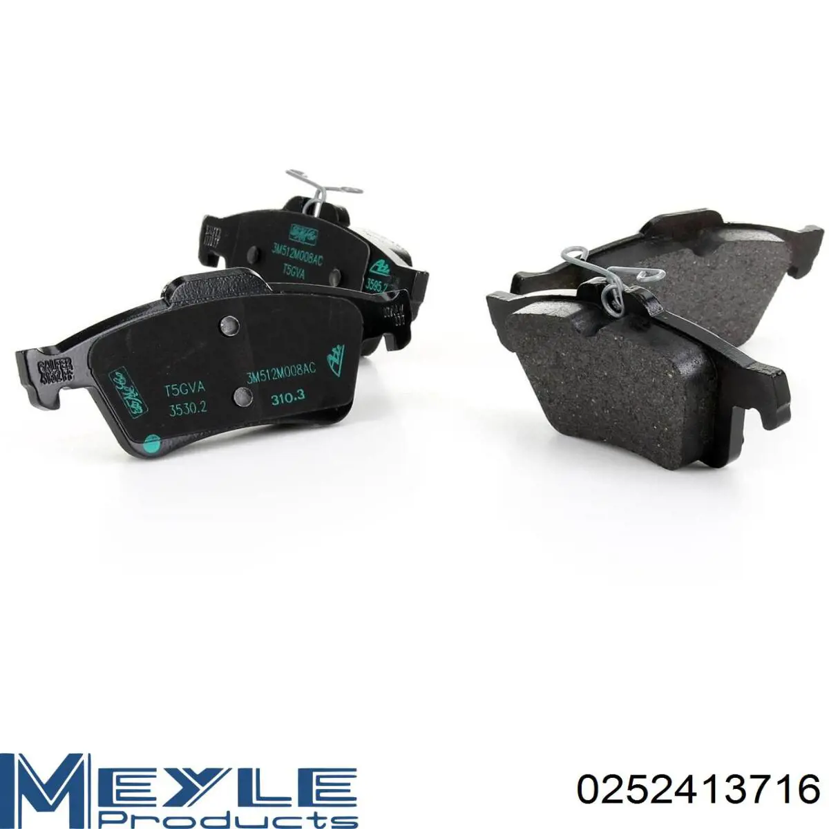 Задні гальмівні колодки Meyle 0252413716 ціна, від 20.77 USD