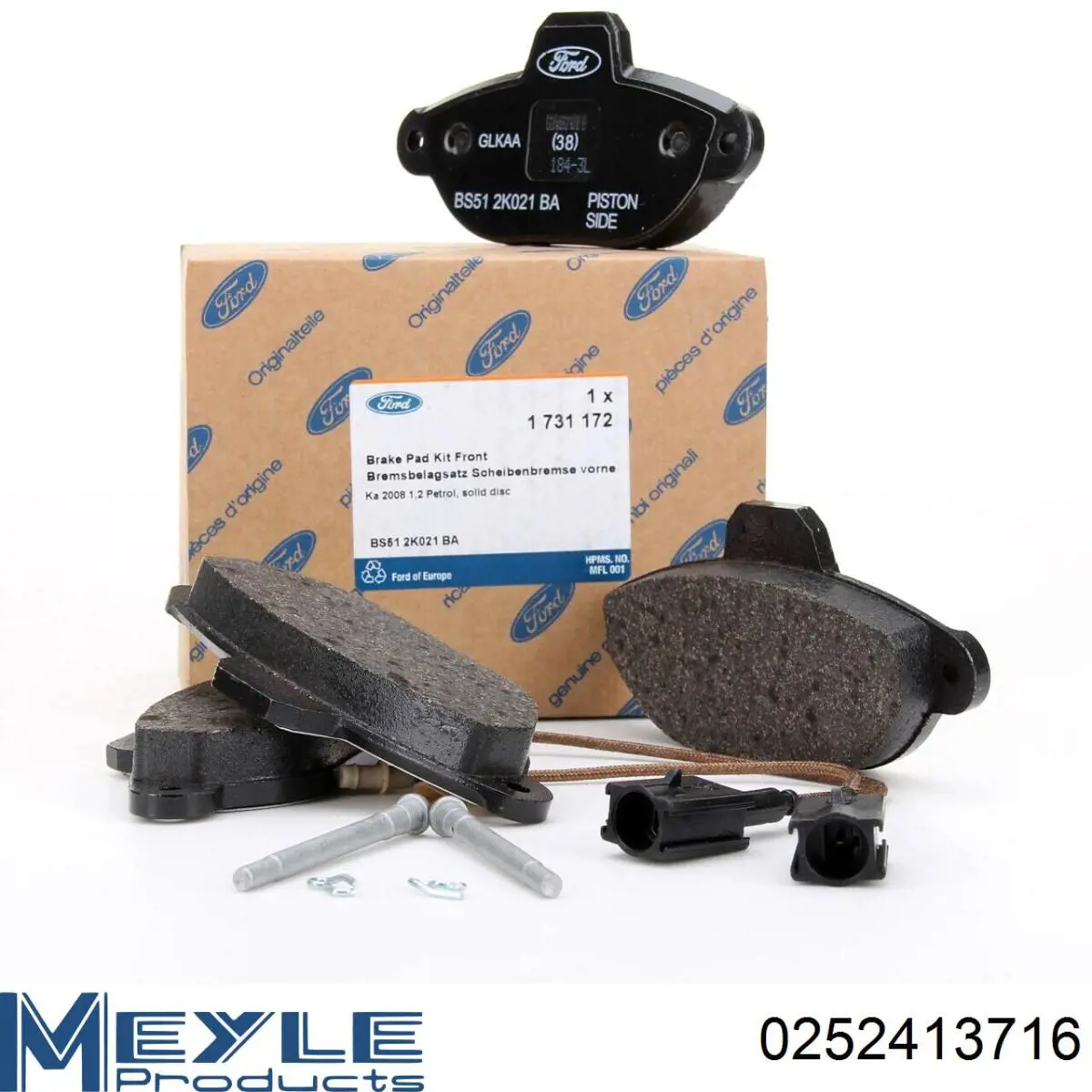 Купити 0252413716 Meyle Задні колодки