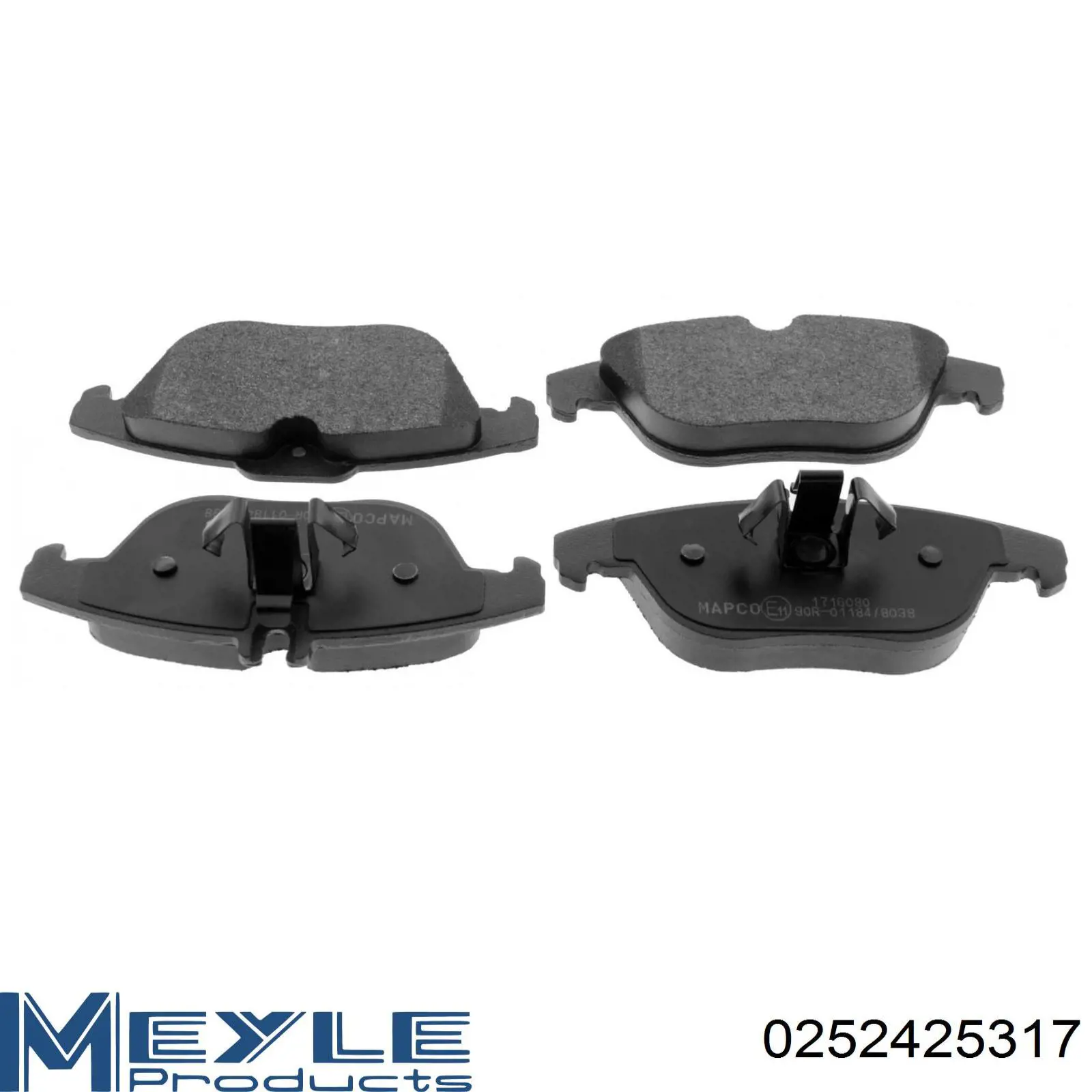 Задні гальмівні колодки Meyle 0252425317 ціна, від 28.35 USD