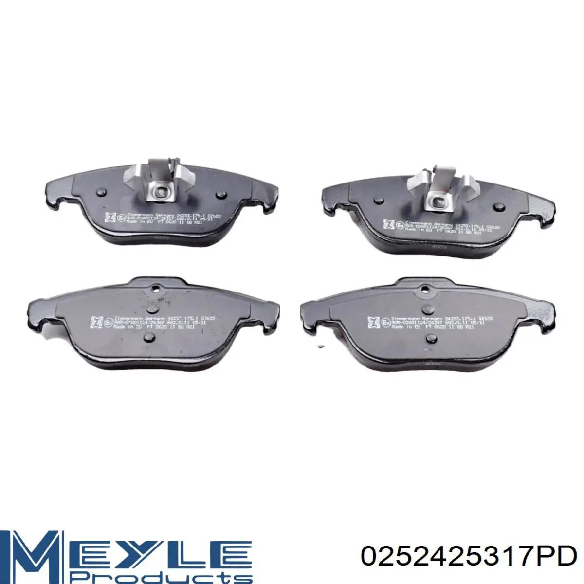 Задні гальмівні колодки Meyle 0252425317PD ціна, від 30.92 USD