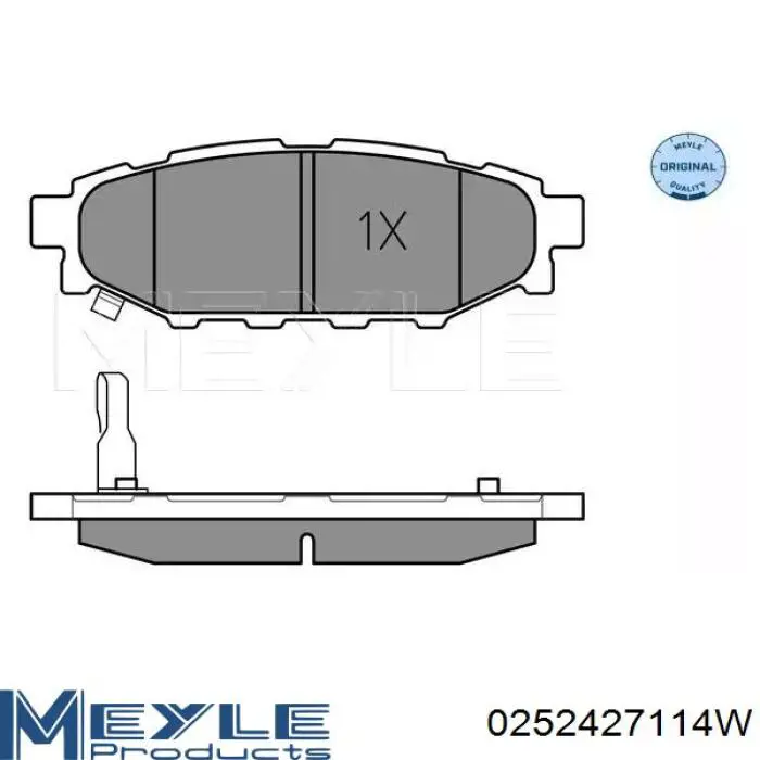 Задні гальмівні колодки Meyle 0252427114W ціна, від 24.15 USD