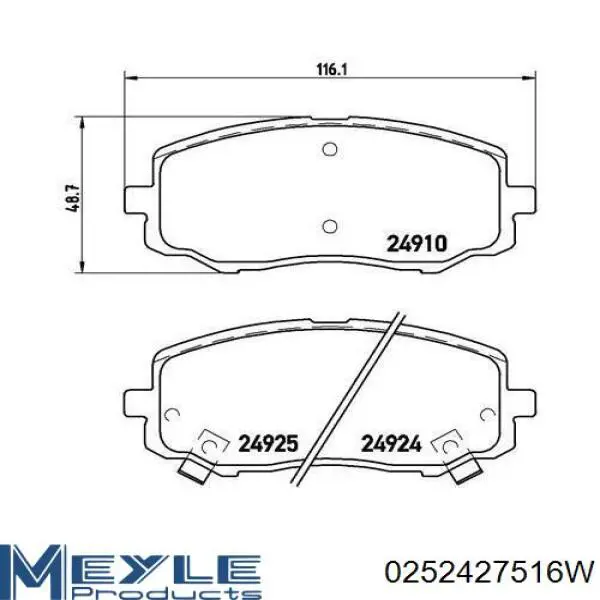 Гальмівні колодки Hyundai/Kia S5810107A10 ціна, від 19.00 USD