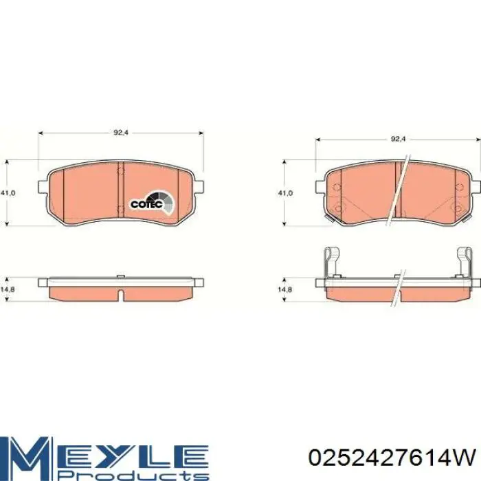 Задні гальмівні колодки Tashiko BTS5200 ціна, від 16.45 USD