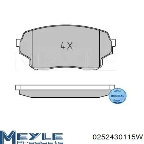 Передні тормозні колодки T2117023 Toko cars