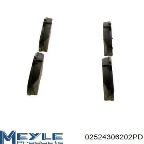 Гальмівні колодки Meyle 02524306202PD ціна, від 42.70 USD