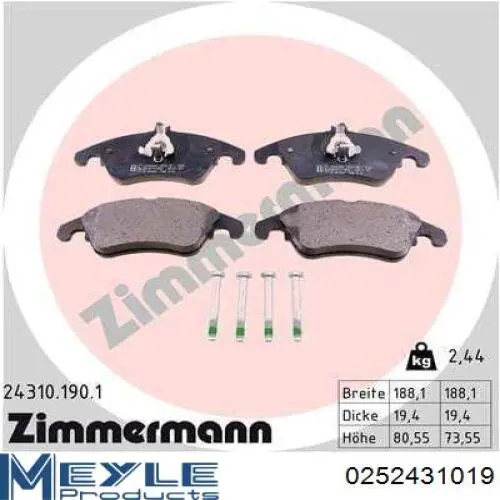 Купити 573291B Jurid/Bendix Колодки гальмівні передні, дискові