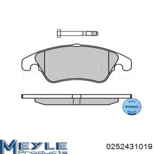 Передні тормозні колодки 573291B Jurid/Bendix