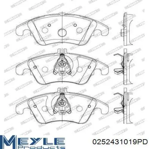 Передні тормозні колодки A5420102005 Mercedes