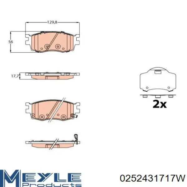 Гальмівні колодки Raiso RP3420 ціна, від 14.09 USD