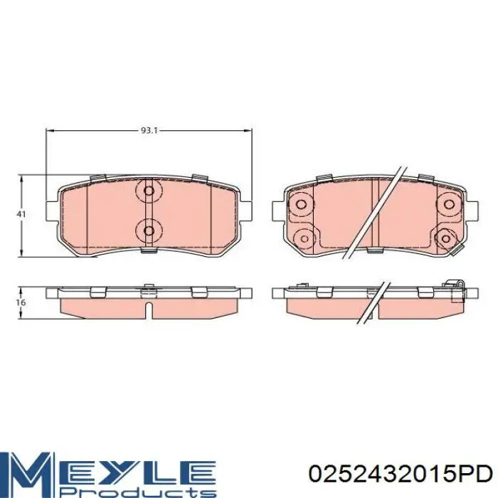 Задні гальмівні колодки Jurid/Bendix 572590B ціна, від 16.34 USD