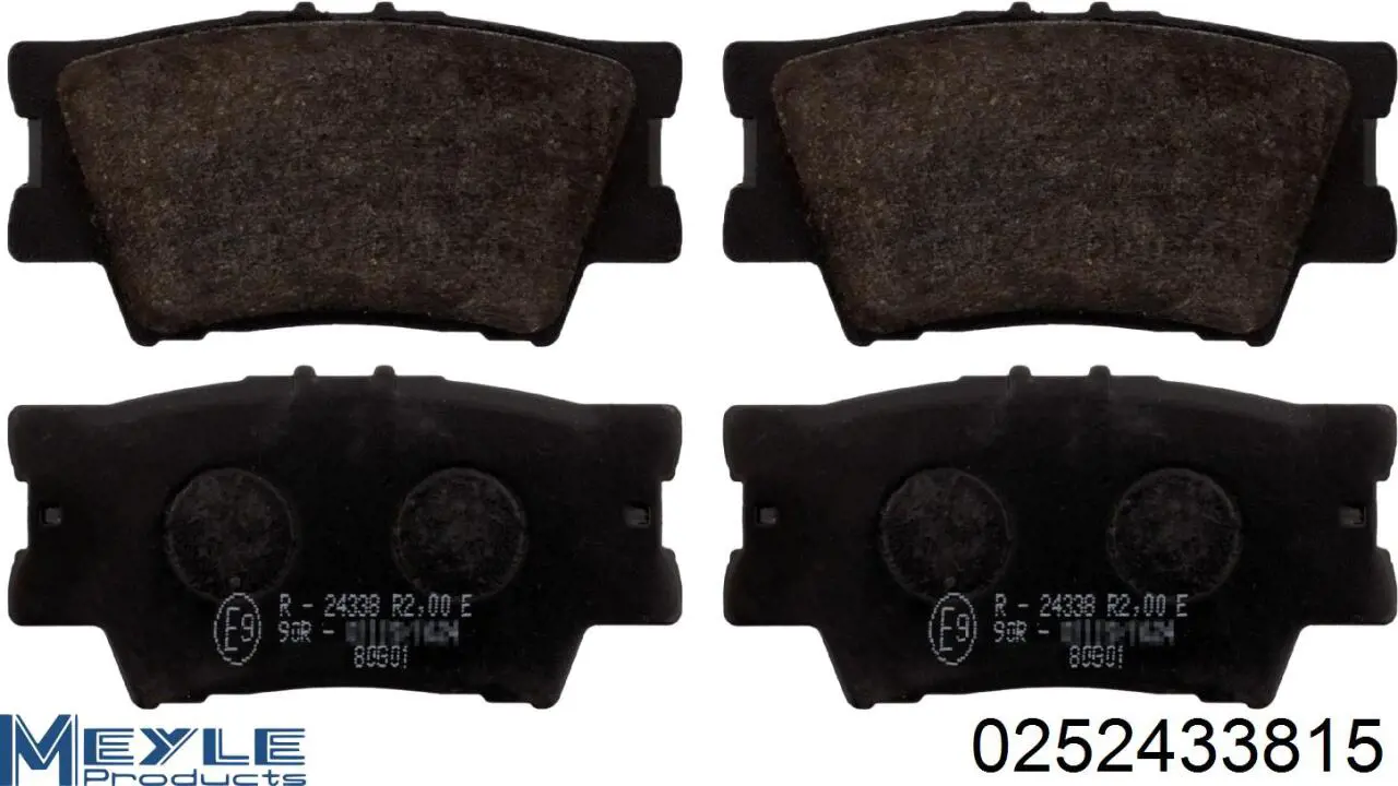 Задні гальмівні колодки Toyota 0446606220 ціна, від 22.27 USD