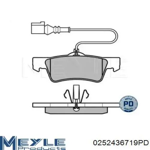 Колодки гальмові задні, дискові 1614 Tomex