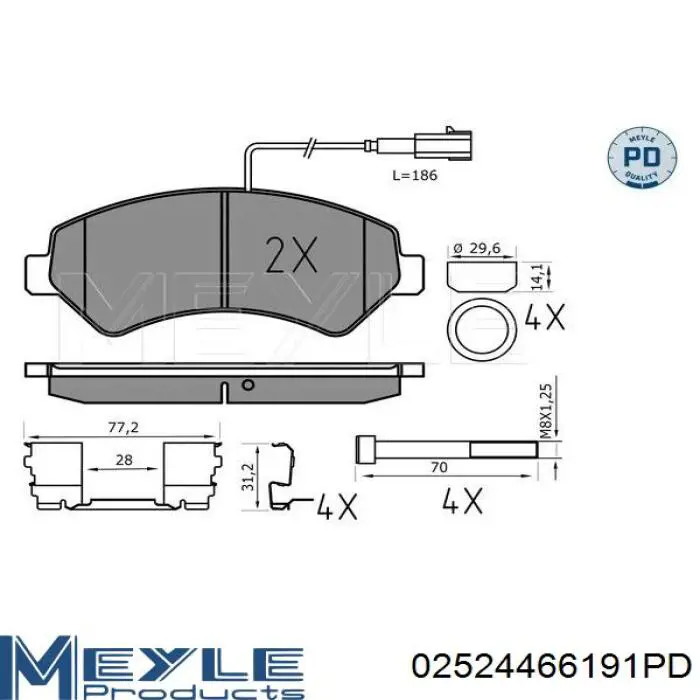 Передні тормозні колодки SBDS847P Starline