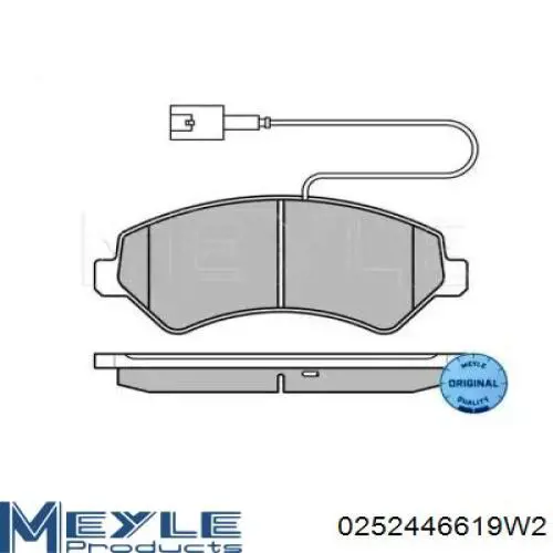 Гальмівні колодки Meyle 0252446619W2 ціна, від 36.16 USD