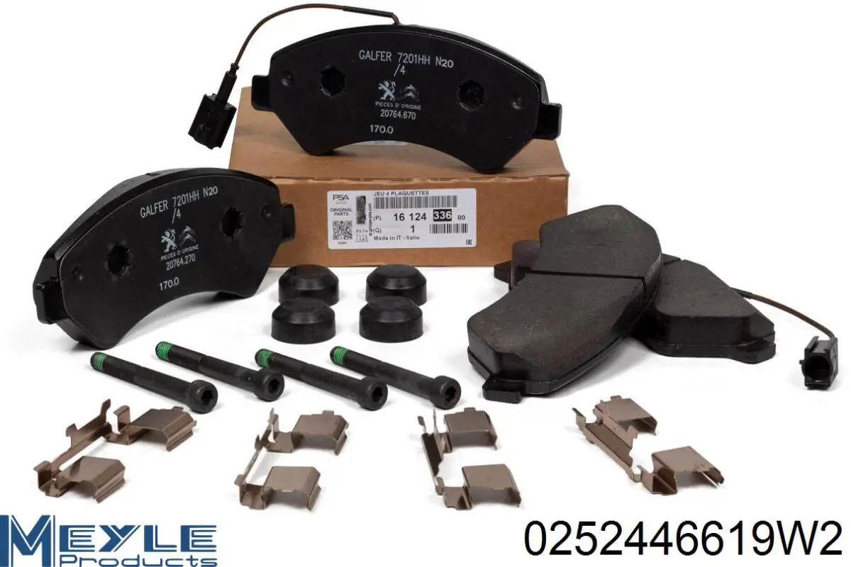 Передні тормозні колодки 986495095 Bosch