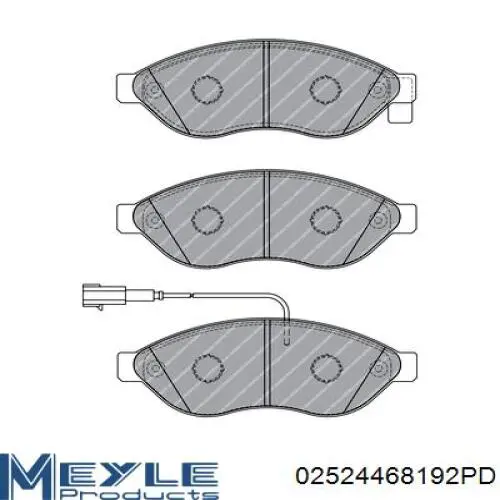 Тормозні колодки Meyle 02524468192PD